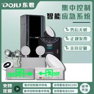 东君集中控制智能应急灯安全出口标志灯指示标牌消防应急照明36V