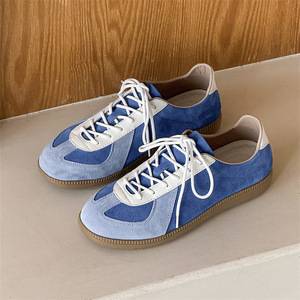 德训鞋男复古拼色运动休闲低帮阿甘鞋情侣款2026新款