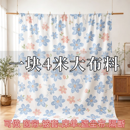 清仓长4米宽2.3米大布料可做房间窗帘工地宿舍隔断防尘阳台遮阳