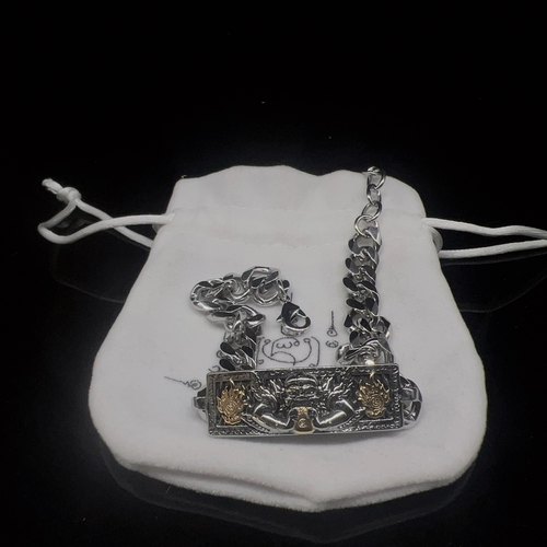 图图家泰缘泰钢金属挂扣调节 古巴啼拉胡手链