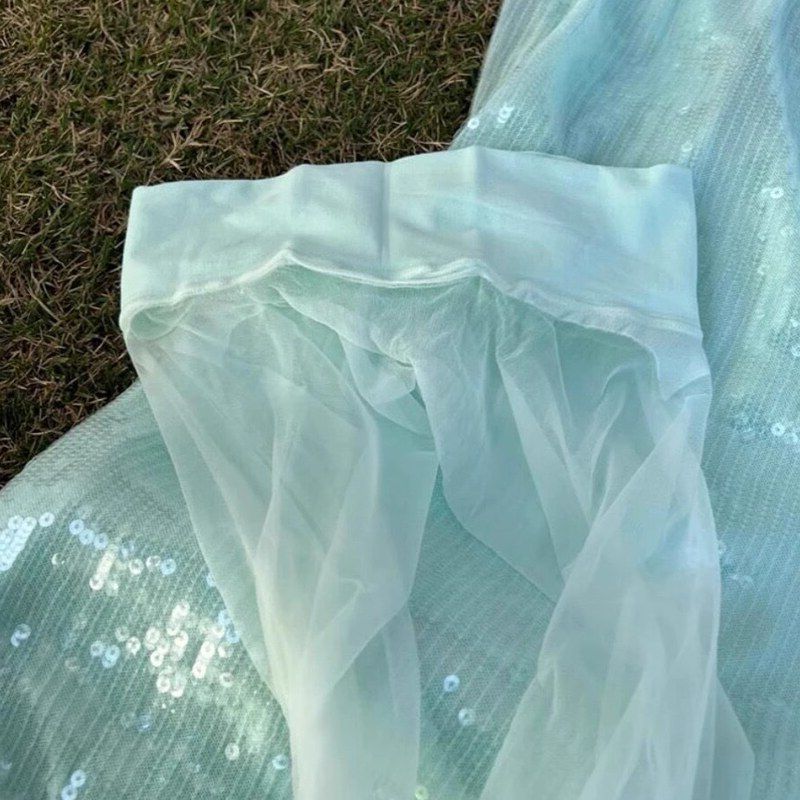 美腿美肤薄荷绿色新款丝滑高级