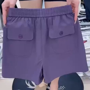 速干高腰短裤女2025夏季新款