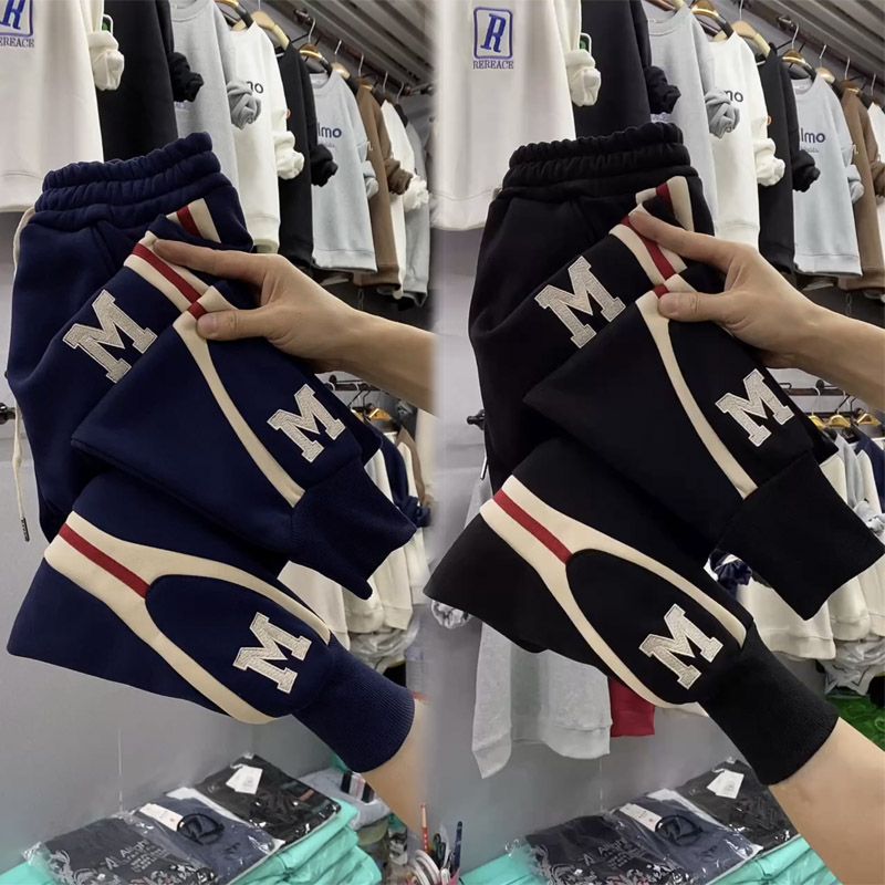 冬季新款加绒加厚百搭休闲哈伦裤