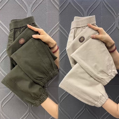 纯棉束脚哈伦裤女秋季新品