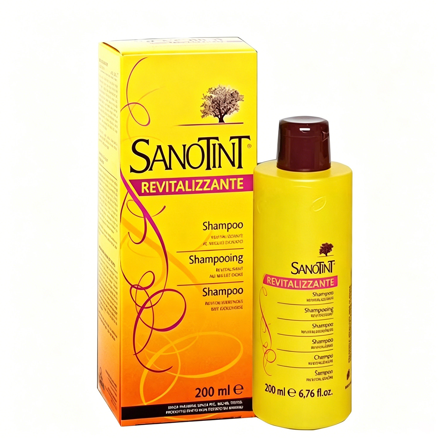 意大利Sanotint纯植物天然洗发水染后锁色护色无刺激洗发水200ml