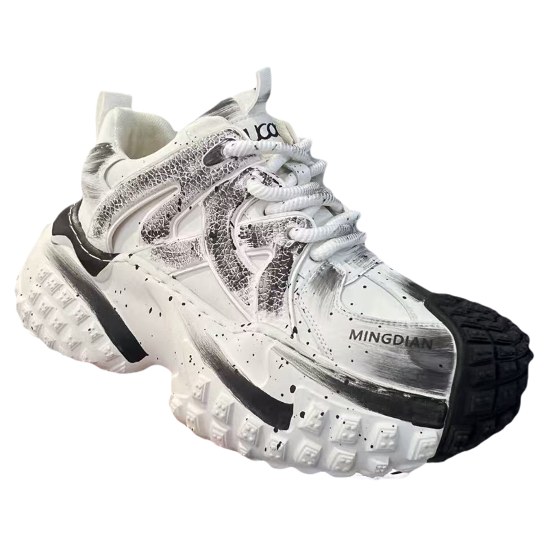 港澳老爹鞋男款秋季潮牌高级感青少年网面休闲百搭厚底增高运动鞋