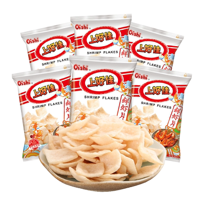 上好佳鲜虾片薯片虾条小零食充饥夜宵整箱零食大礼包小吃休闲食品