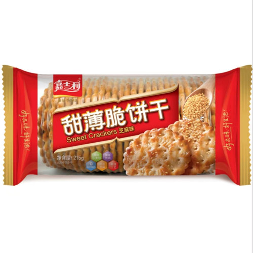嘉士利甜薄脆饼干办公室小吃零食早餐代餐散装小包装一整箱
