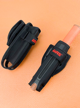 GAS原厂战术快拔尼龙套360°旋转卡位蚂蚁伸缩甩棍套执勤便携套黑