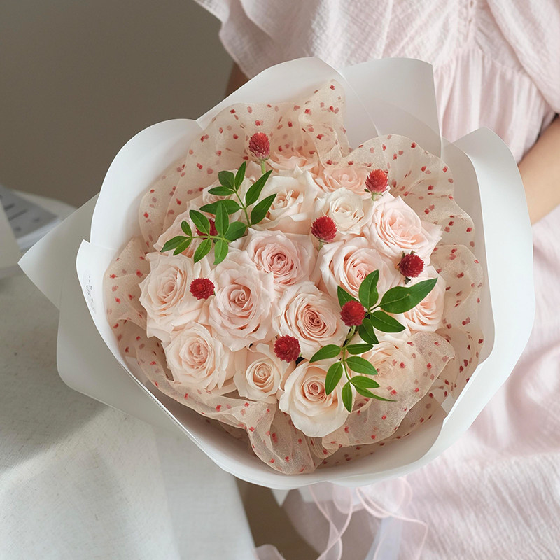 泡泡纱波点纱diy包花布料