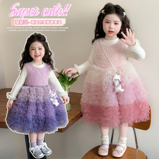 公主裙女童2026新款春装连衣裙儿童洋气小女孩巨好看生日裙子衣服