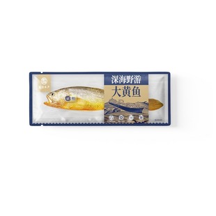 国信水产深海野游大黄鱼400g×2条 国信1号新鲜冷冻黄花鱼深海鱼