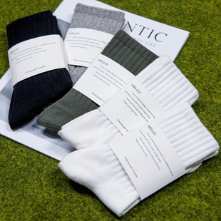 【送3双同款】10A抗菌纯棉长筒袜毛巾底袜子男士秋冬厚款中筒袜女