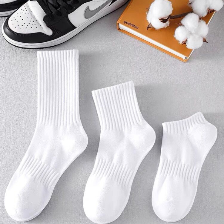 【送3双同款】9双秋冬新疆棉中筒袜厚款纯棉袜子男运动袜长筒袜女