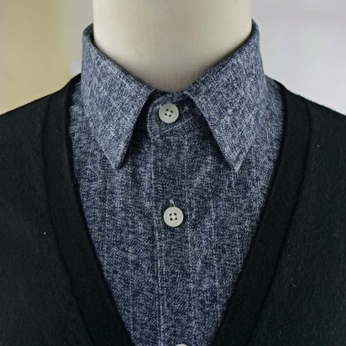 单郎高端男女磨毛包邮衬衫衣领