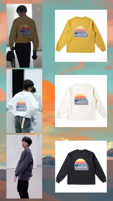 Mostwantedlab彩虹长袖T恤刘耀文