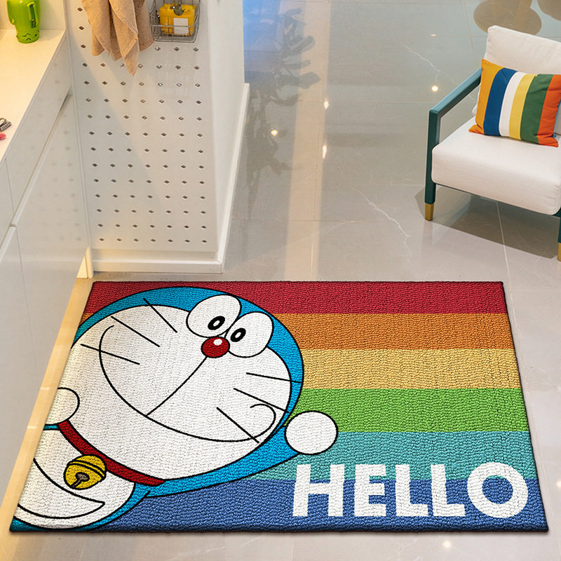 正版哆啦A梦联名入户大地垫门垫可爱风室内脚垫奶油风耐脏机器猫,居家布艺,入户地垫,淘宝优惠券,粉丝福利购,淘宝优惠卷