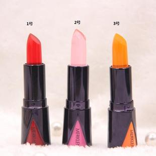 麦尔卡伦v8晚礼服果冻持久不易脱妆口红 滋润保湿不粘杯变色唇膏