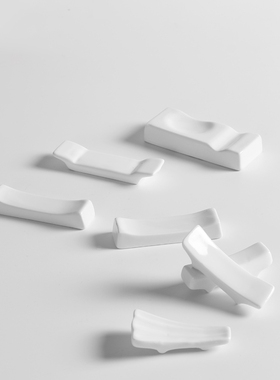 创意筷架两用白色筷子架中式筷托陶瓷家用酒店摆台餐具vip2.01元