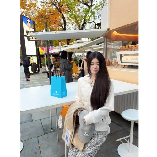 包裹性好羽绒服轻薄款韩系穿搭