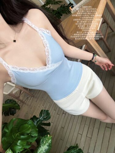 JAMAISVU蕾丝吊带背心清纯