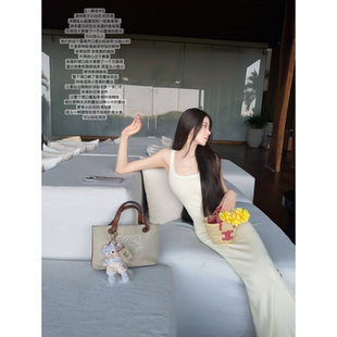 JAMAIS VU【一眼命中】清纯栀子小白花 初恋裙!蕾丝鱼尾连衣裙夏