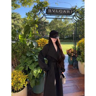 JAMAIS VU【北平的冬】女主大衣 版型优越！收腰大翻领厚保暖风衣