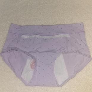络华2108全棉中腰生理内裤正品包邮透气防漏女士月经平角内裤