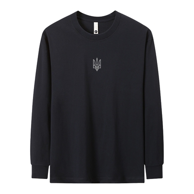 【三叉戟】纯棉长袖T恤乌克兰Ukraine文化衫圆领宽松秋冬长T恤