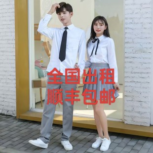 出租中小学生毕业季服装小时代同款校服五四青年学生装合唱服租赁