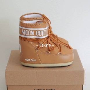系列棕色 LOW经典 「国现」MOON BOOT意大利雪地靴尼龙低筒NYLON