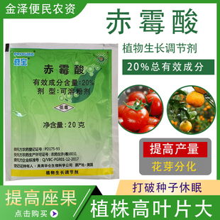 美国奇宝20%赤霉酸920生长调节剂葡萄枣树水稻柑橘树赤霉素5g20g