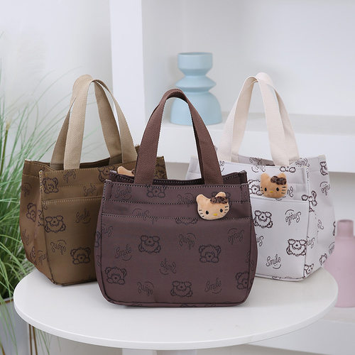 卡通印花手提包大容量单肩包潮流