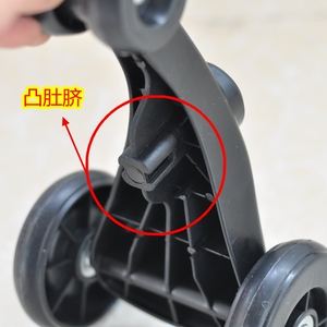 儿童扭扭车轮子配件前轮方孔三脚架溜溜车摇摆车万向轮后轮零件