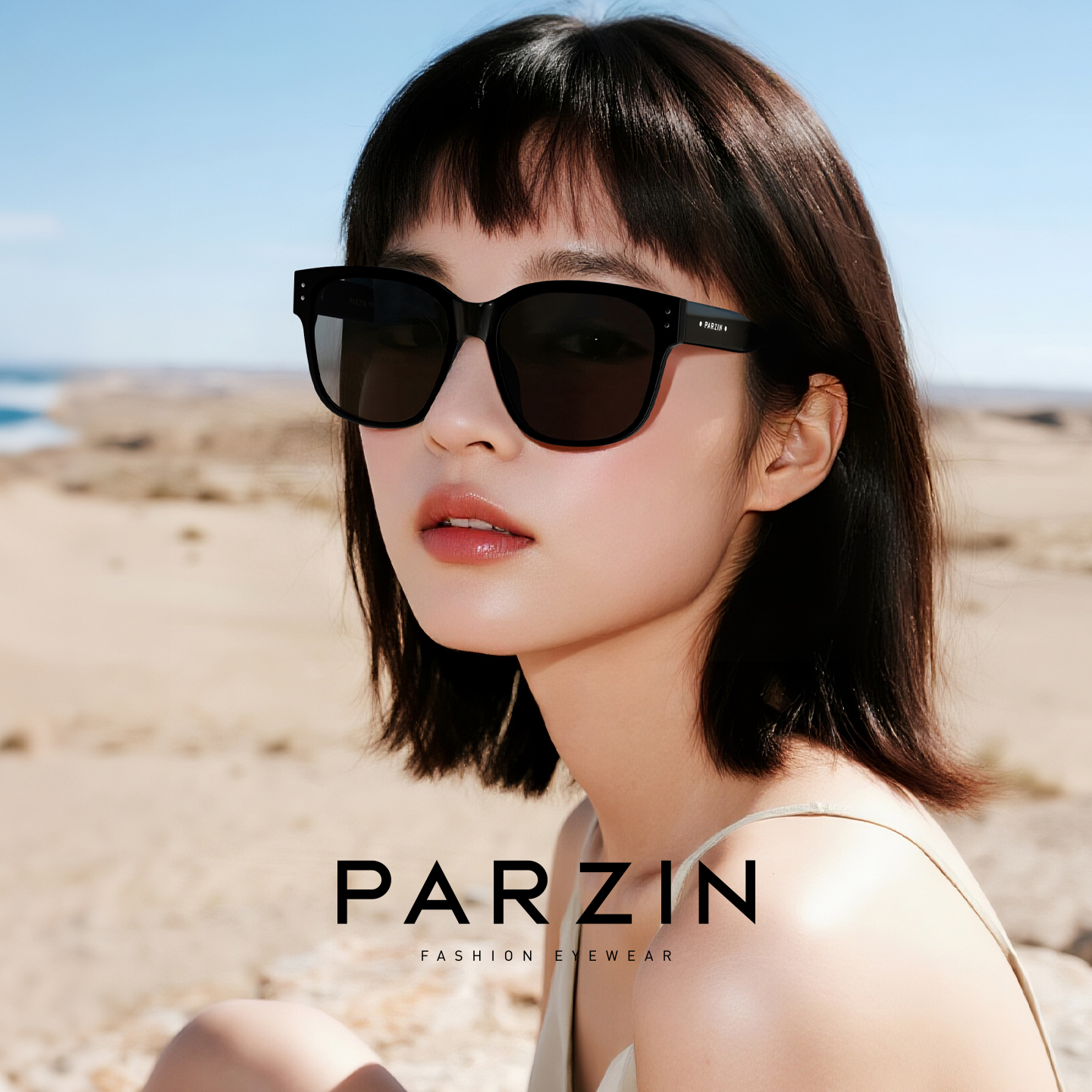 帕森太阳镜女款时尚潮流彩色美颜黑框遮阳防紫外线墨镜男PZ91653