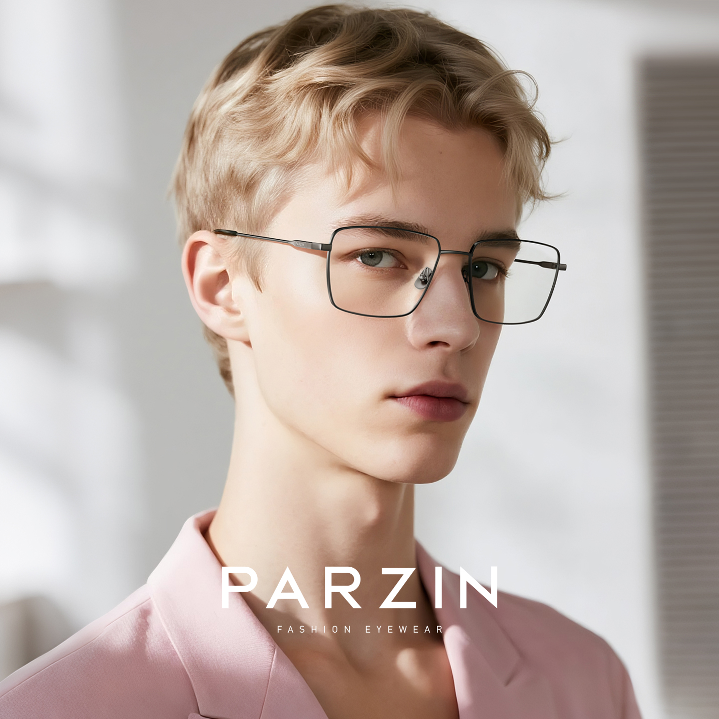 【森羽系列】帕森25新款眼镜男轻盈黑枪方框配度数近视镜PZ85061