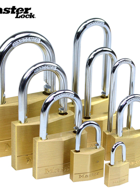 Master Lock玛斯特锁实心黄铜锁家用小锁仓库大门挂锁可定制同花