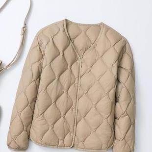 中老年超轻便捷女士轻薄羽绒服内胆秋冬圆领内穿百搭保暖神器外套