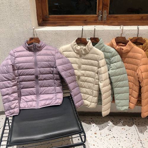 90%白鸭绒羽绒服立领轻薄款