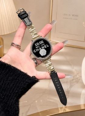 适用华为gt6表带女款显白真皮表带watch5 46mm gt5夏天fit4高级感