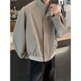 现货美式cleanfit立领外套男短款痞帅上衣宽松飞行夹克JK997/P75，男装夹克，星座205-3