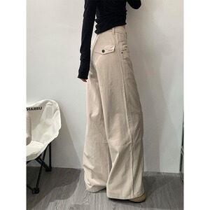 网图现货  美式宽松直筒休闲弯刀长裤女K2505/P45图片