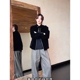 网图秋季美拉德摩登年代复古绒皮哈灵顿立领夹克J0086/P80，男装夹克，星座205-3