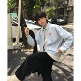 现货浅蓝色早秋正肩cleanfit短款宽松休闲夹克JK1699/特P65，男装夹克，星座205-3