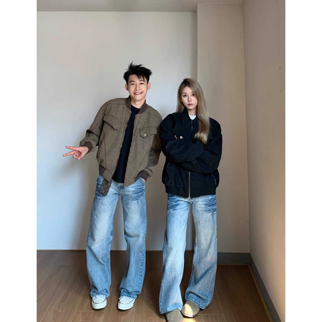 【网图】美式cleanfit复古哈灵顿宽松工装夹克外套J033/特P70,男装夹克,星座205-3