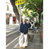 现货美式三条杠蓝色夹克男短款宽松运动风外套J996/P70，男装夹克，星座205-3