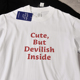 ins风短袖 Cute t恤宽松休闲纯棉百搭 Inside夏季 新款 But Devilish