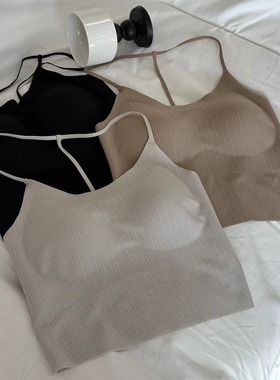 NOYCE无痕内衣女无钢圈内衣聚拢背心式文胸美背背心