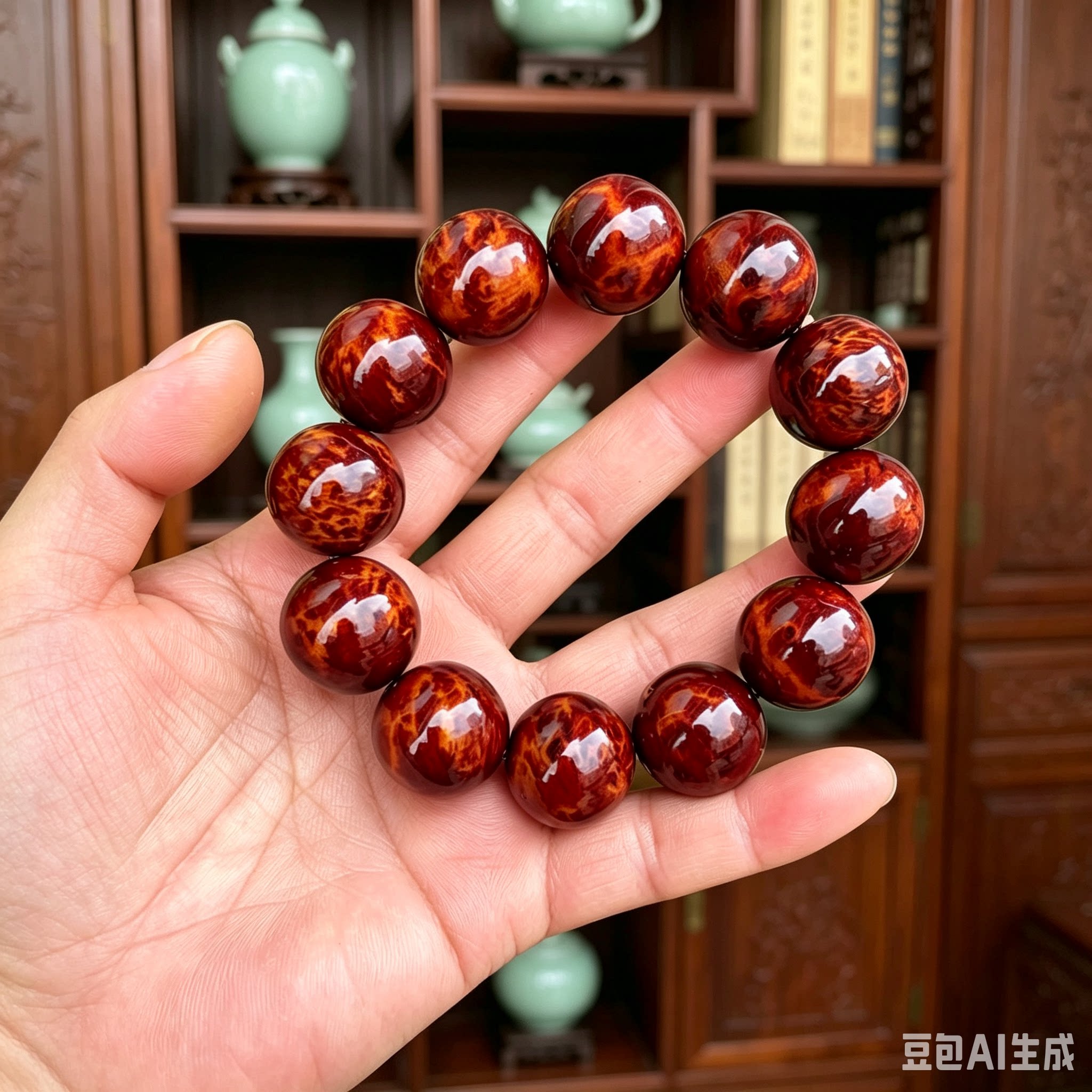 正宗川料崖柏手串陈化料黑金刚念小众木作
