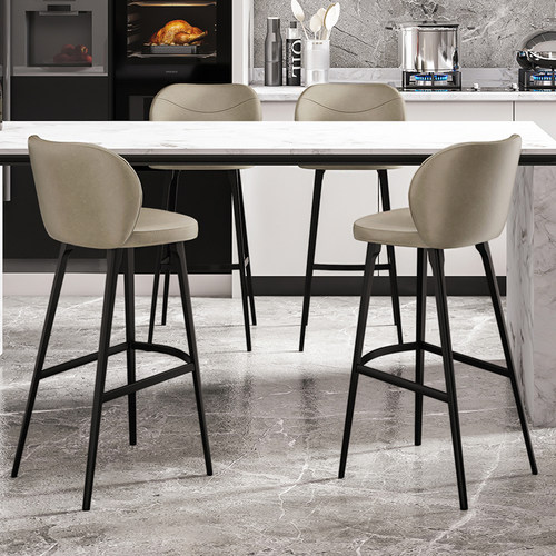 设计师款吧台凳舒适软包